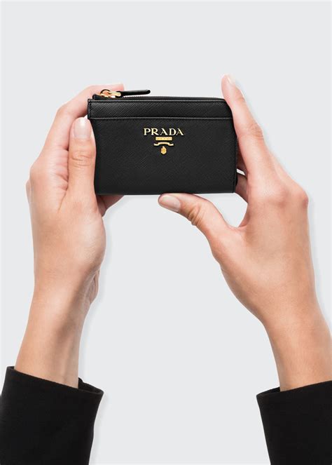 prada key card holder|prada wallet with key ring.